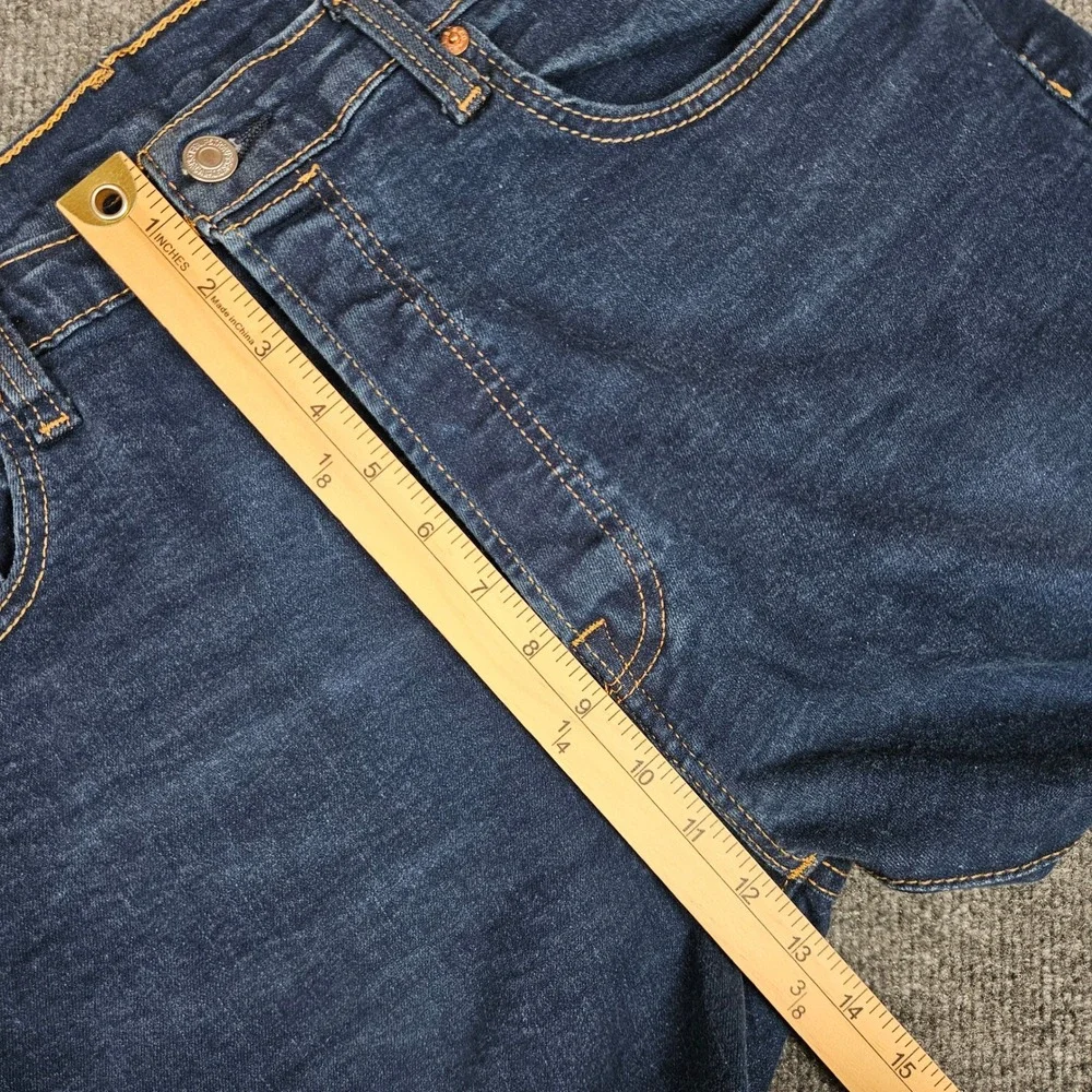Levis 501‎ Jeans Men's 38x32(30) Straight Leg Dark Wash Stretch Denim Button Fly